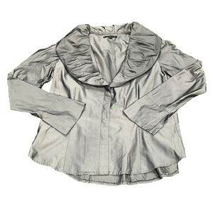 Elm design Ruffle Collar Icelandic Design Langen Look Jacket Blazer SZ 3 Large